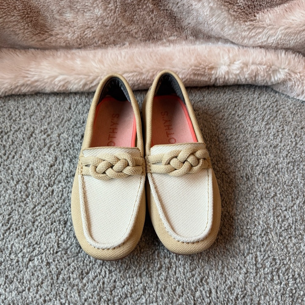 Rothy’s The Braid Driver in Cappuccino size 7
